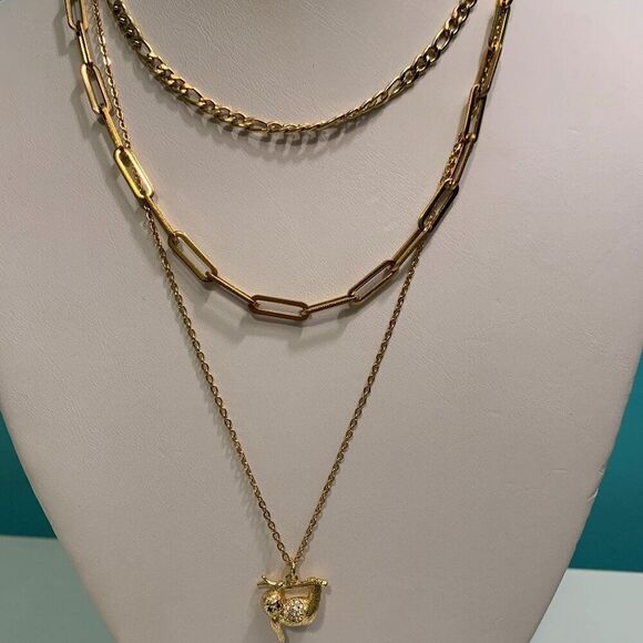 Ring, new, no tags, gold coloured stainless steel, adjustable, organic bold look - Picture 8 of 17